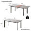 Ensemble de table de salle à manger rectangulaire 78,7 po, ensemble de table de cuisine moderne avec chaise rembourrée pour la maison, la cuisine et la salle à manger-1110653783-1110653787