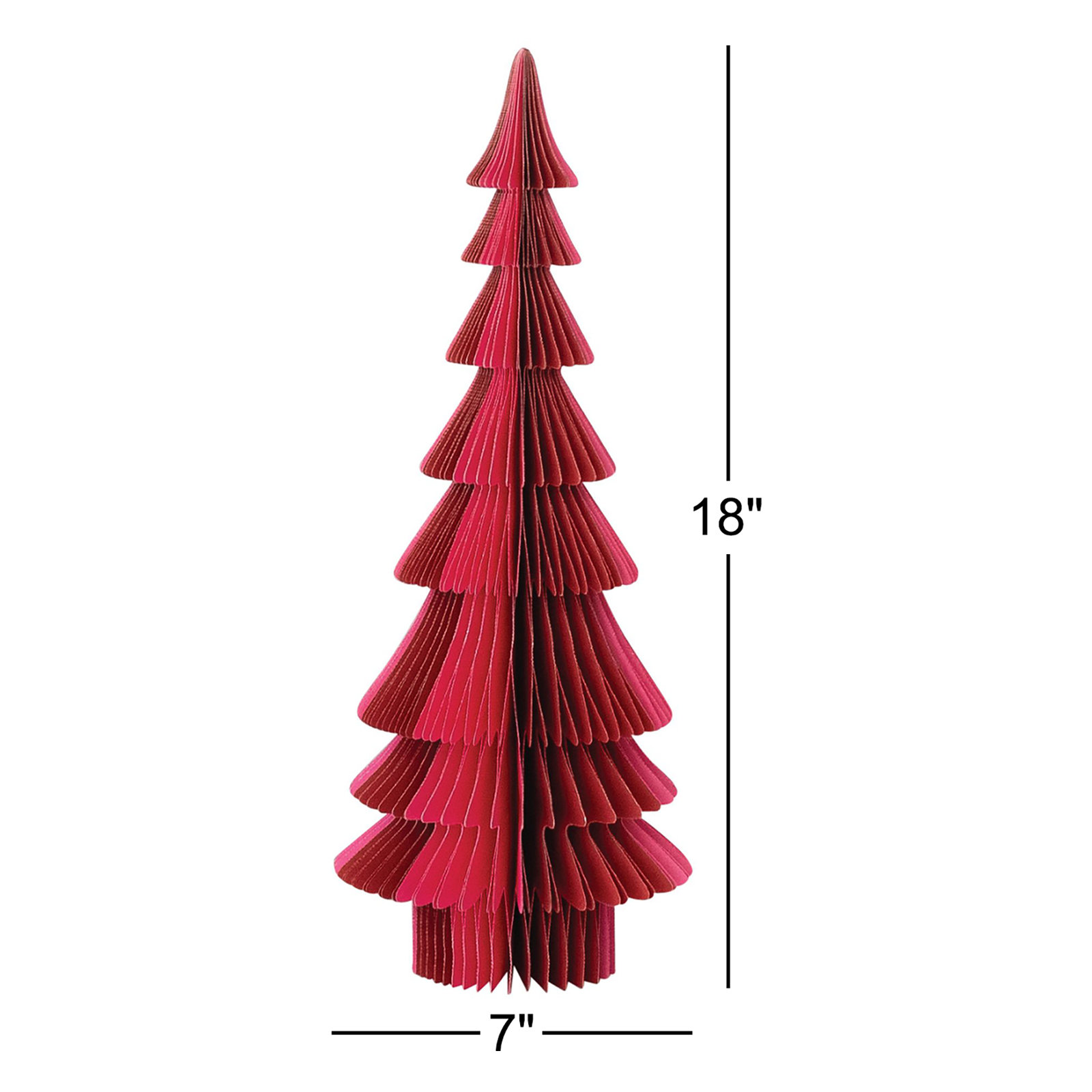 Large Handmade Paper Honeycomb Tree, 18" H x 7" W x 7" D