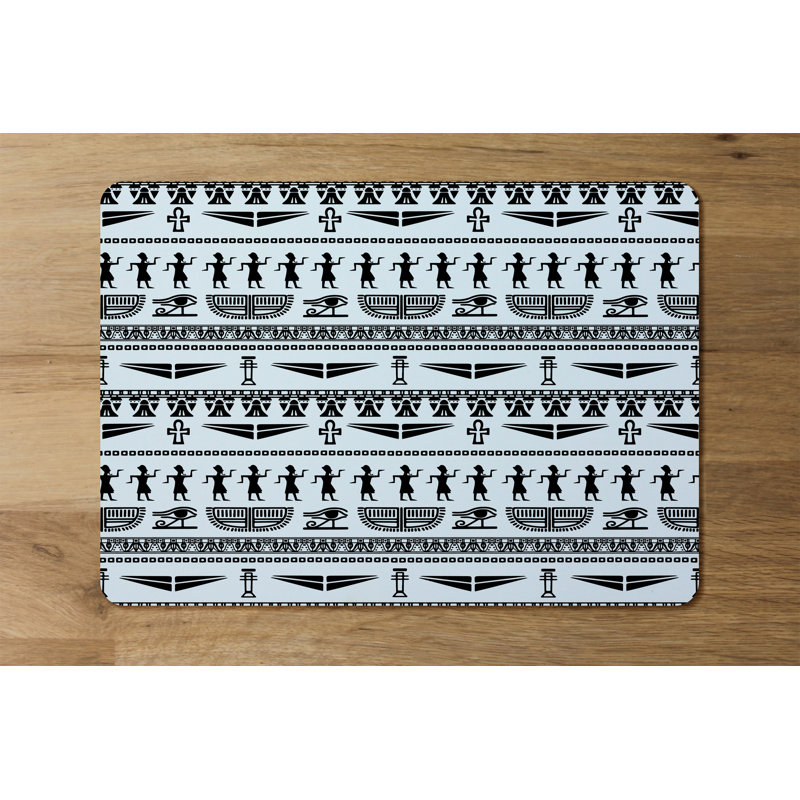 Anushavan Polyester-Coated Hardboard Geometric Rectangle Placemat