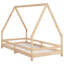 Kids Bed Frame Solid Wood Pine-376840381