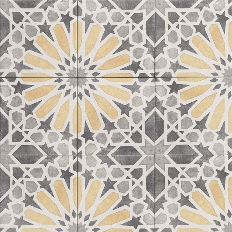 Garden Sunflower 8" x 8" Porcelain Patterned Wall & Floor Tile