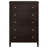 Payton Warm Brown 5-Drawer Chest