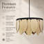 6 - Light Iron Chandelier