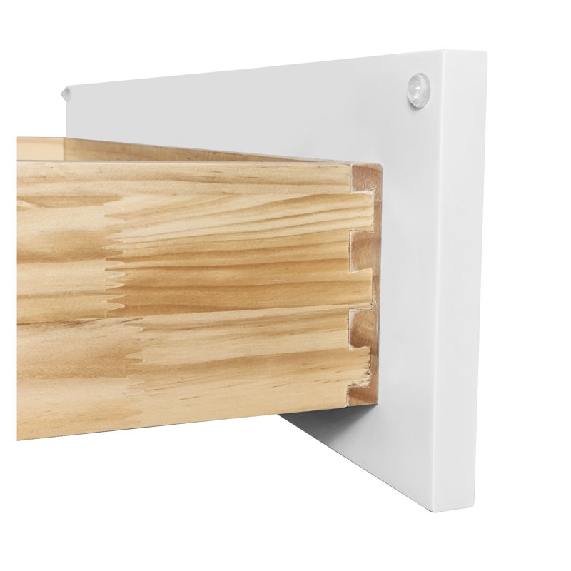 Armoire de base 33 po blanche avec tiroirs doubles à fermeture en douceur - autoportant en bois massif