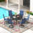 4-Person Aluminum Round Patio Dining Table-114986183-107190699