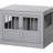 Triple Doors Small Dog Crate, And Functional, Grey Kennel End Table, For Dogs,
