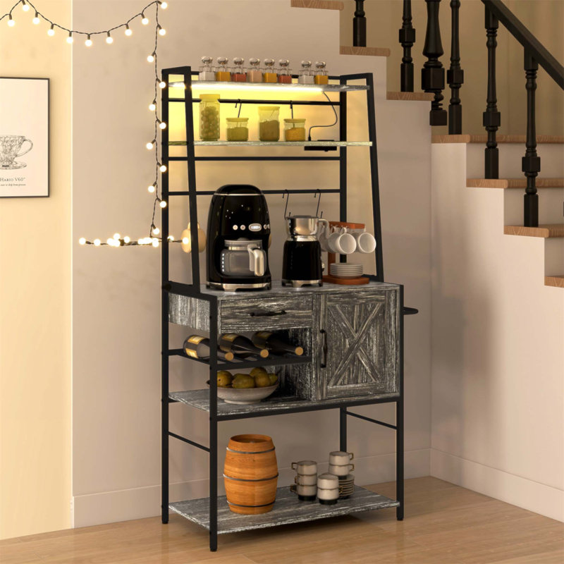 Armoire d'appoint avec tiroir, Gris