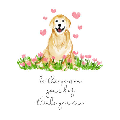 " Dog Thinks Hearts "