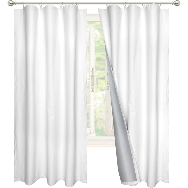 Paire de rideaux occultant Chrisanna Ployester Max, L 50 po x L 58 po