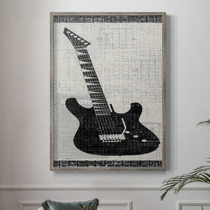 «Rock On I», reproduction encadrée - bois massif, H 21 po x l 17 po