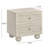 Tourmaline Wood & Rattan Wavy Nightstand-536138129