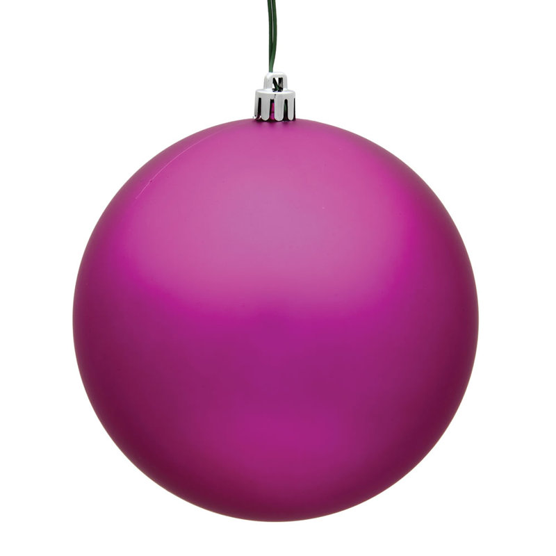 Ornement boule des Fêtes seulement, H 8 po x l 8 po x P 8 po, Fuchsia