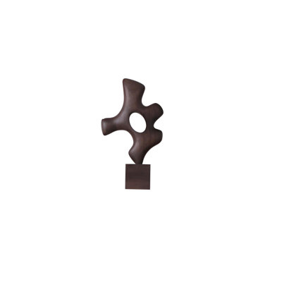 Designer Abstract Solid Wood Sculpture Art Ornament