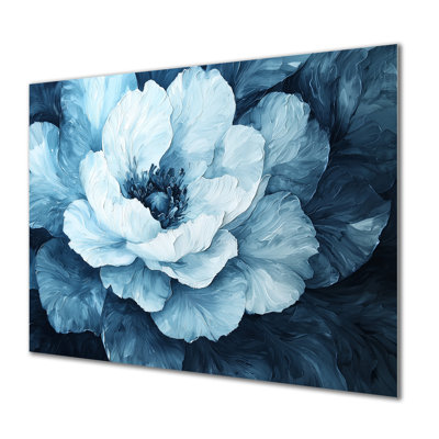 Radiant Symphony of Peony Under Water II - Art mural en métal floral, pivoine