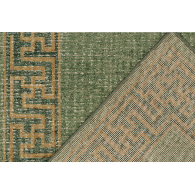 Distressed Homage Hand Knotted Wool Animal Print Area Rug, Rectangle 8' x 10'