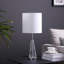 Lampe de table argentée 21,5 po Hebbe