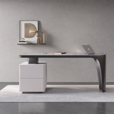 Light Luxury Modern Minimalist Slate Office Desk