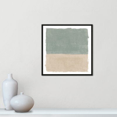 «Sage and Sand I» - Reproduction carrée de Vesrion par Natalie Carpentieri