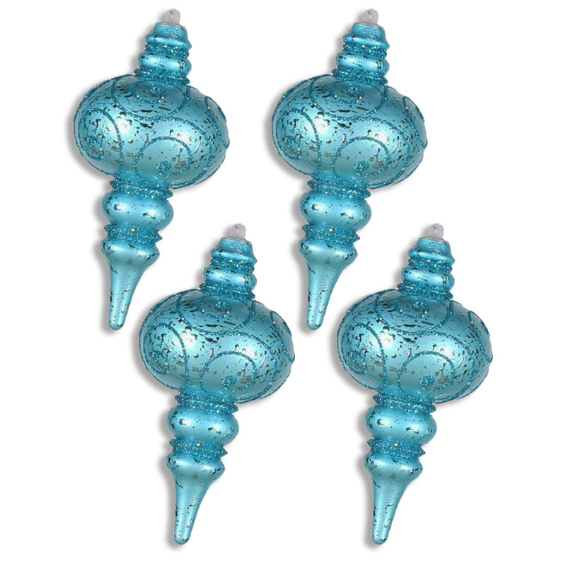 Ensemble d'ornement 4 pièces faîteau, Turquoise