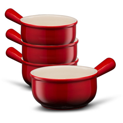 Cruche à soupe à l'oignon, 18 oz, ensemble de 4