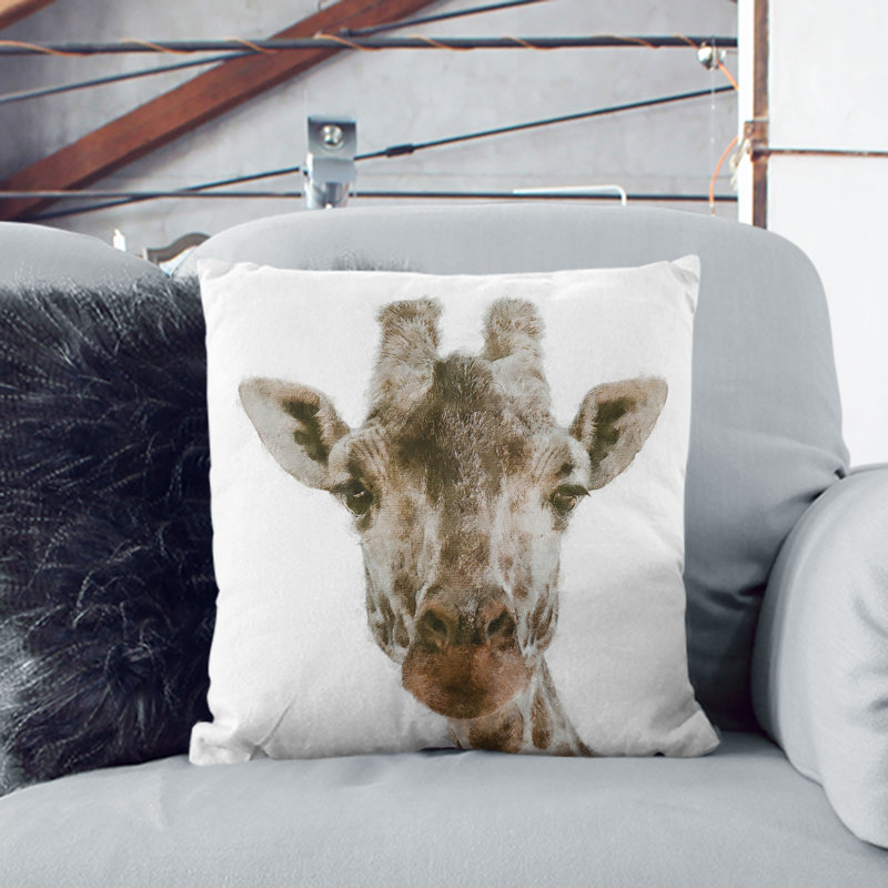 Square Throw Cushion, 40cm H x 40cm W x 15cm D