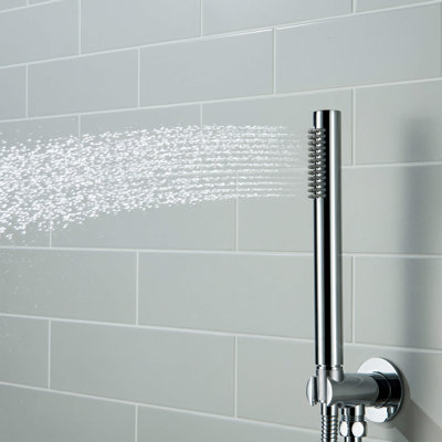 Ensemble complet de robinetterie de douche thermostatique circulaire à 2 fonctions