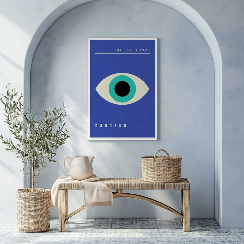 Imprimé The Bauhaus, H 15,25 po x l 12,25 po, Chrome poli