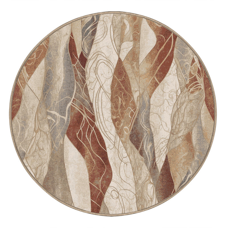Silk Horizon Rug, Round 6'