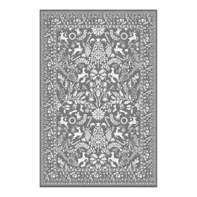 Tapis de Noël, tapis d'intérieur antidérapant, lavable à la machine, à poils courts, pliable, décoratif, pour chambre, salon, cuisine ou bureau.