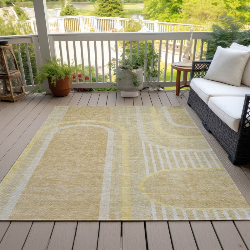 Tapis intérieur / extérieur Kinslee, Rectangle de 10 pi x 14 pi