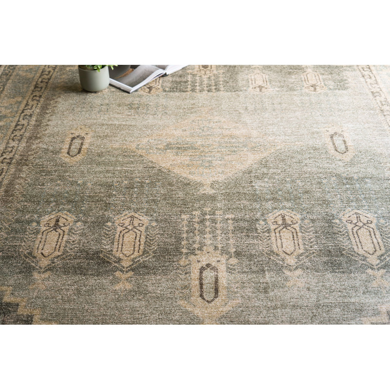 Estate handloomed PET Gray/Beige Area Rug, 9'X12'