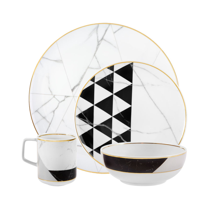 Carrara Porcelain Dinner Plate