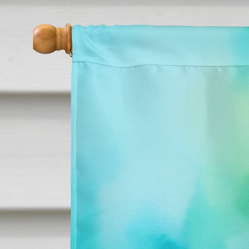 Tulipes dans le drapeau de la maison à l'aquarelle