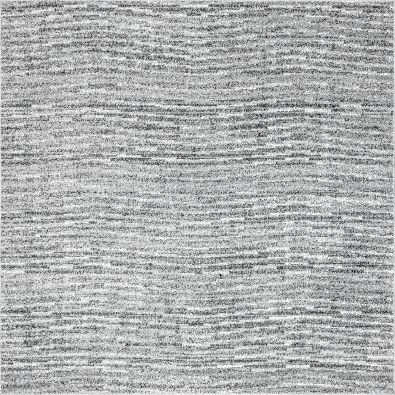 Artimas Abstract Transitional Performance Gray Rug, Square 7'6"