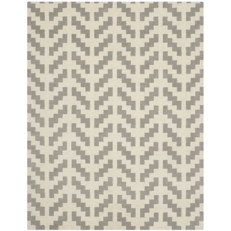 Tapis en laine touffeté à la main Sanyla, Rectangle 5 pi x 7 pi