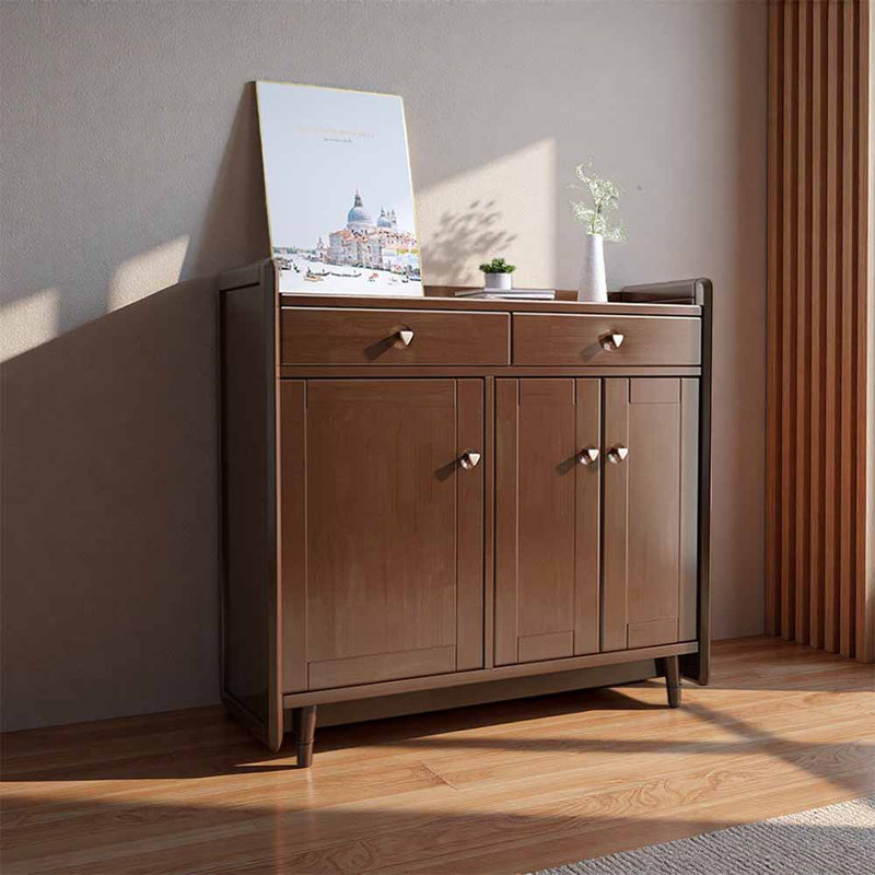 Petite armoire à chaussures de style européen, Brun