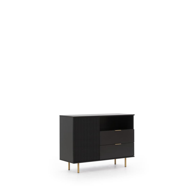 Aurthur 107cm Sideboard, Black Matte