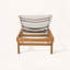 Chaise longue Summerland avec structure en bois d'acacia et filet respirant