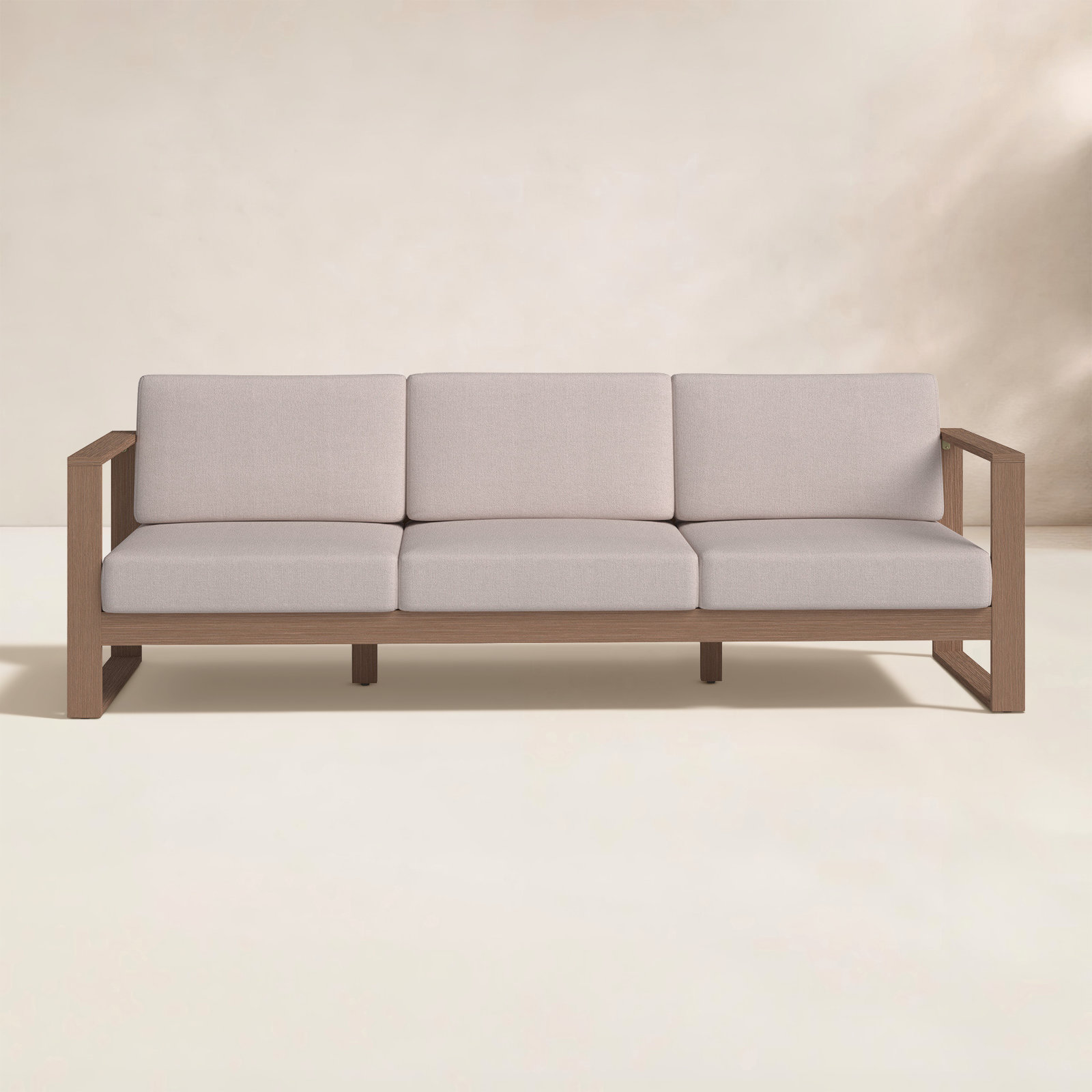 Cove 92" Eucalyptus Wood Patio Sofa
