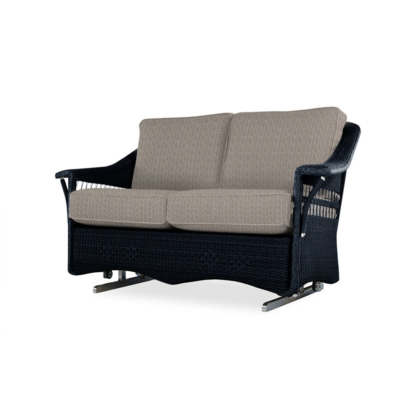 Nantucket Outdoor 2 - Seat Loveseat, Friendly Flax, Ebony