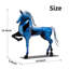 Sculpture de cheval en métal faite à la main-1888786023