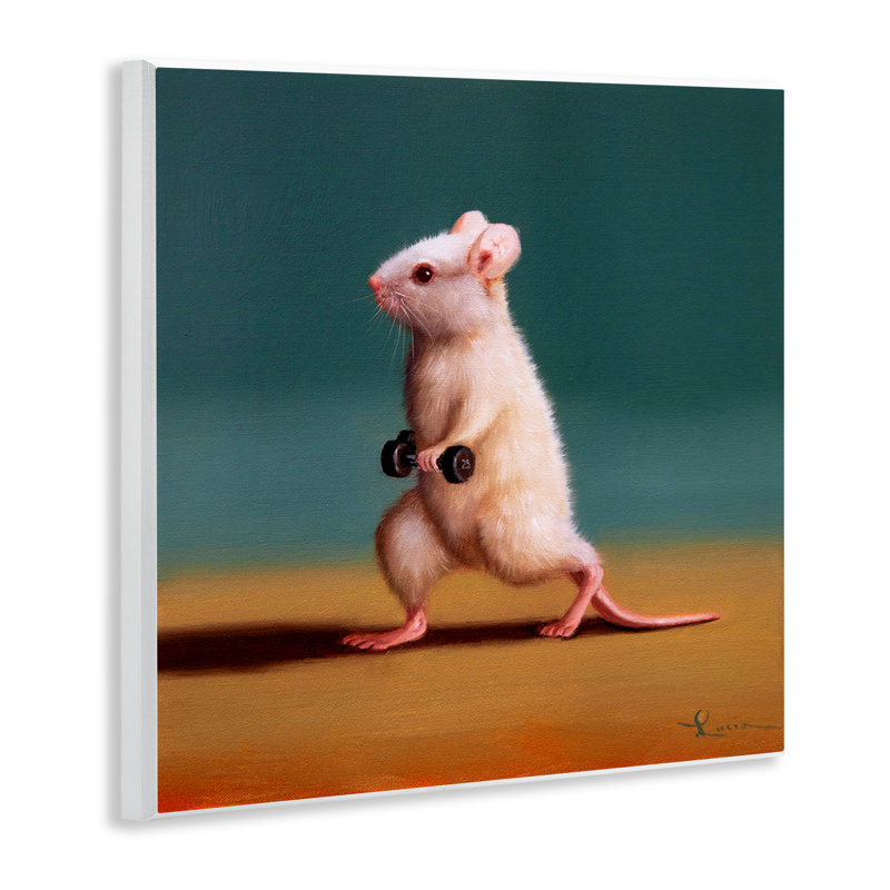 Reproduction d'art de poids avec souris par Lucia Heffernan