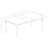 9 Piece Kitchen Table & Chairs Set Includes a Rectangle Dining Room Table with Butterfly Leaf and 8 Linen Fabric Upholstered Chairs, 42x78 Inch, Linen White-1502623471-1562959679