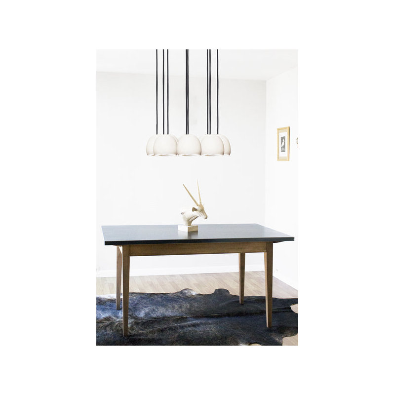 8 - Light Crystal Chandelier, 36" H x 24" W x 24" D, Black, White