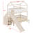 House-Shaped  Bunk Bed with Slide and Storage Staircase-1931042021