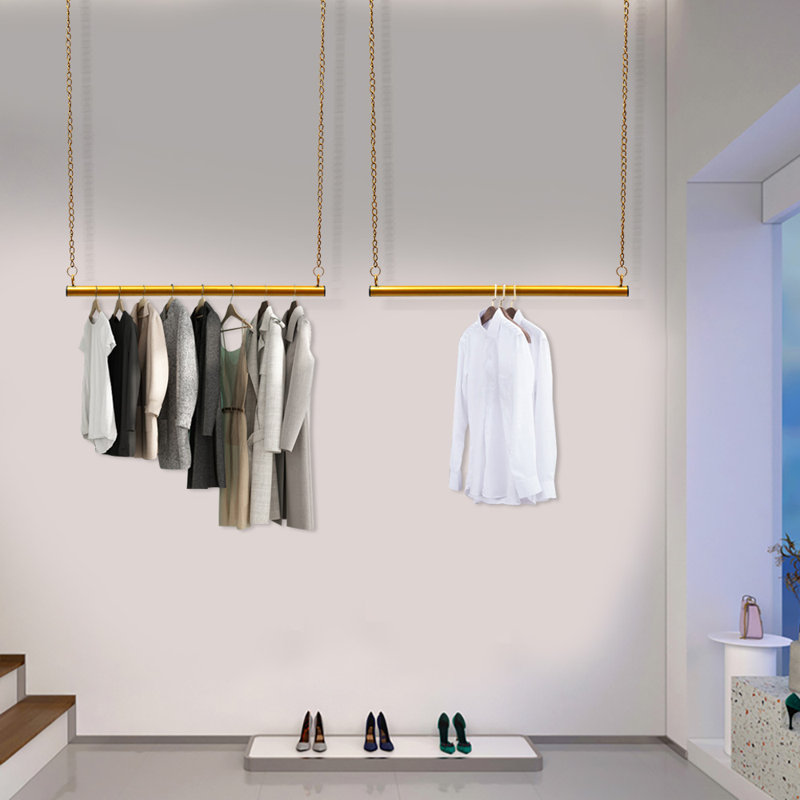 Portant à vêtements ajustable 2 pièces