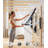 esheno Black and Beige Reformer Machine with Headrest and Resistance Bands
