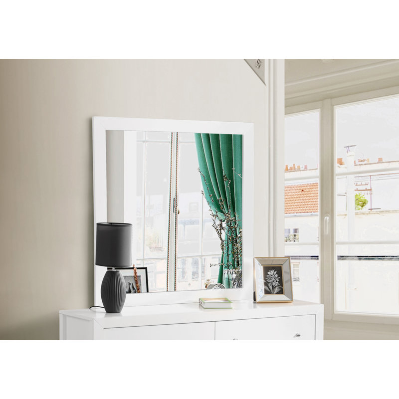 Miroir Glory Furniture Burlington, blanc