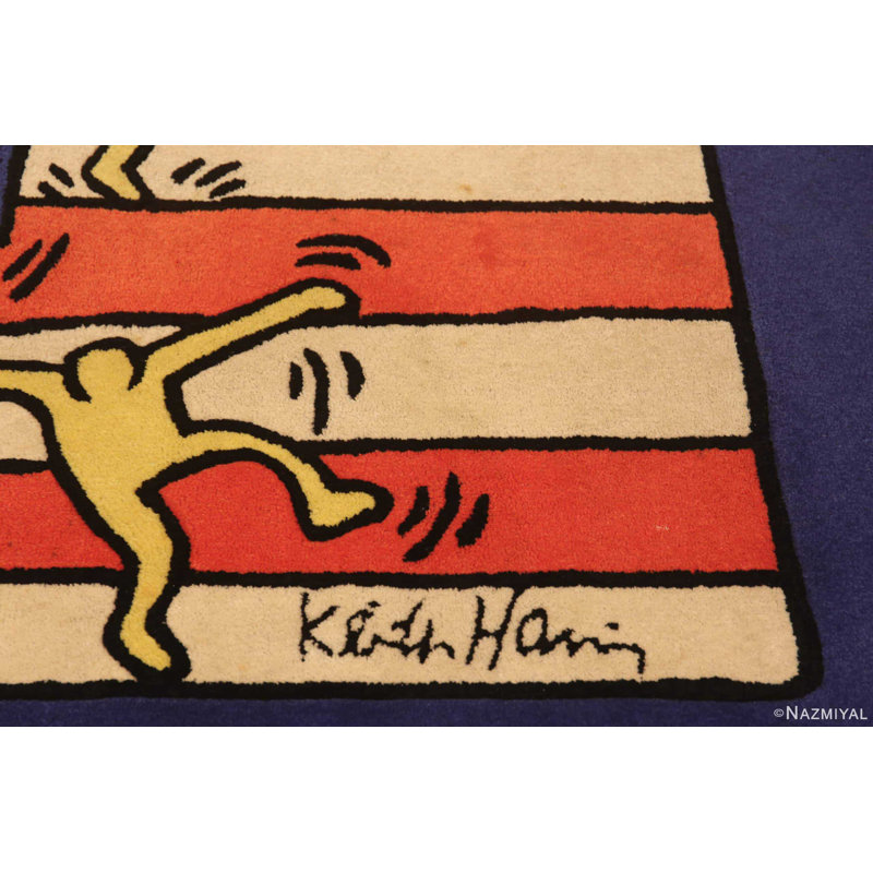Tapis né aux États-Unis par Keith Haring