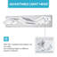 Luminaire de salle de bain moderne à 3 lumières à DEL à intensité variable avec tête rotative à 360 ° en acrylique pour salle de bain et salon-1001248043